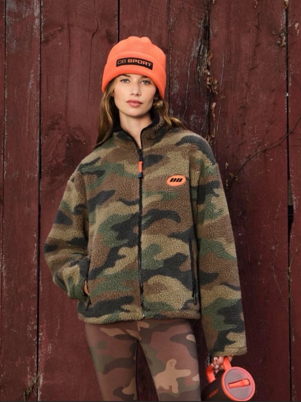 NWT Dairy boy DB Sport camo fleece jacket relaxed fit size m/l